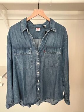 Levi's Washed Blue Denim Shirt